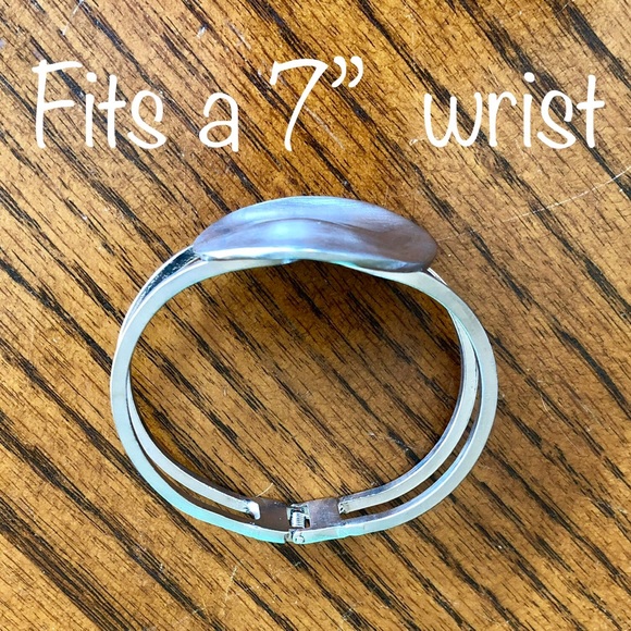 Brushed Silver Bracelet - Picture 2 of 3